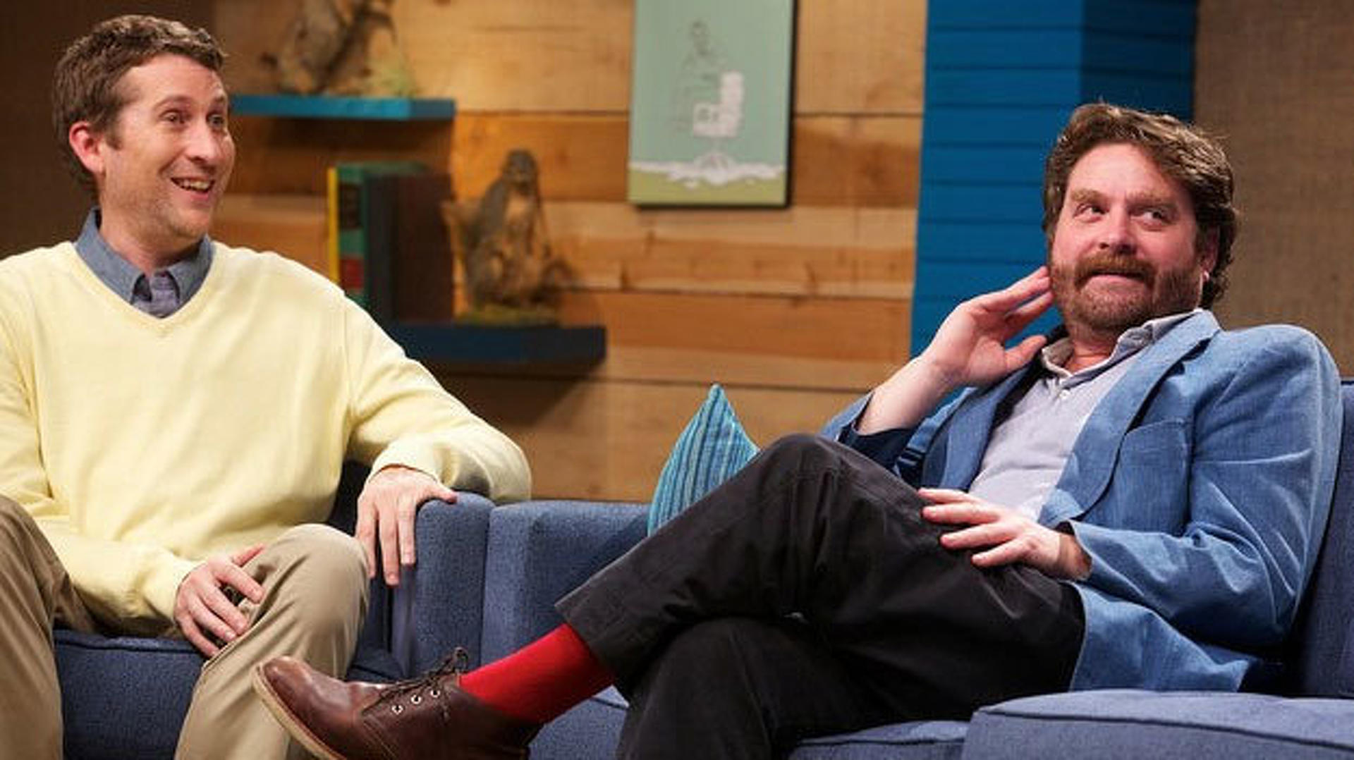 Comedy Bang! Bang! (S01E01) Zach Galifianakis Wears a Blue Jacket