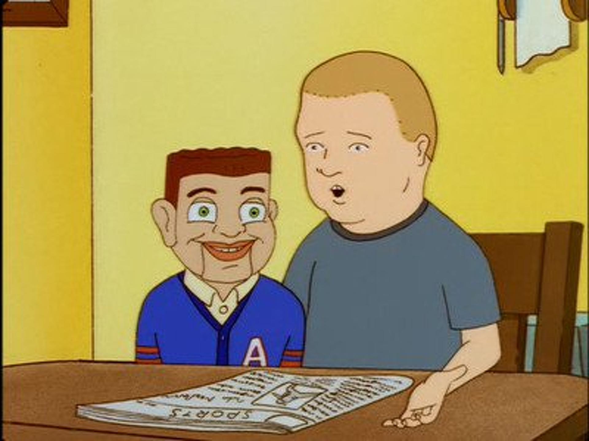 Bobby starts doing routines about Chip's love of sports, and Hank seem...