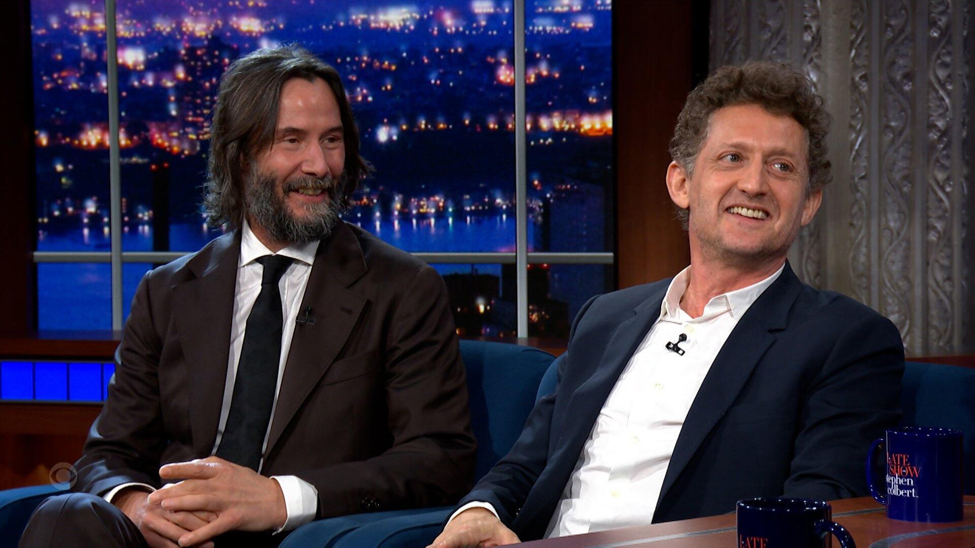 The Late Show [Colbert] (S11E19): Keanu Reeves, Alex Winter, J.I.D ...