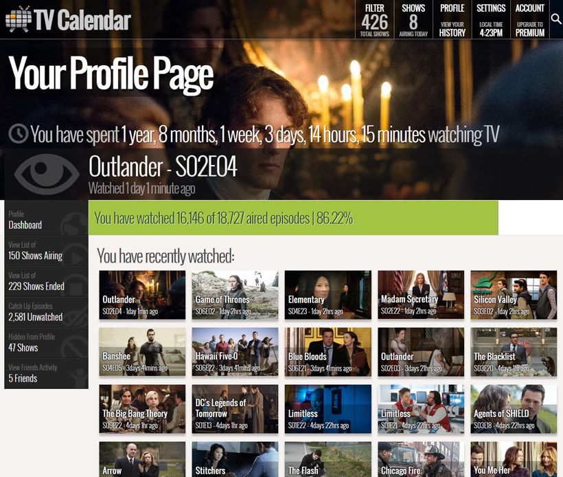 The TV Calendar update is here 'Soon' is 'Now' (ish)